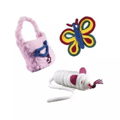 Kit de Tricotin SES CREATIVE - Avec Fils Colorés