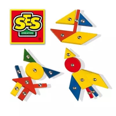 Jeu De Tap Tap Original - SES CREATIVE - 32 pièces de bois