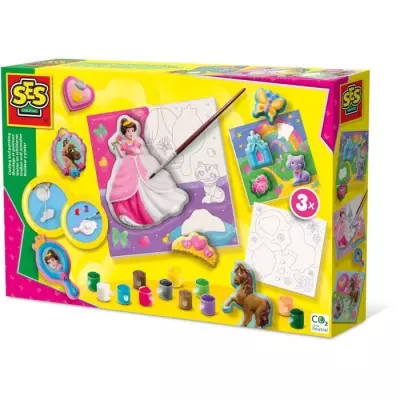 Kit peinture princesses 3x - SES CREATIVE - Loisirs créatifs