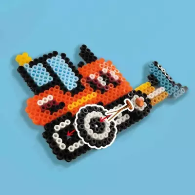 Perles à repasser: Camions de chantier SES CREATIVE