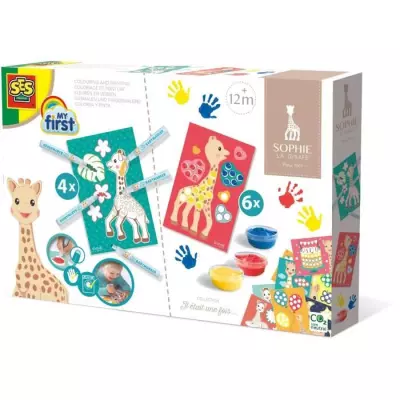 Kit coloriage et peinture Sophie la Girafe SES CREATIVE - Multicolore