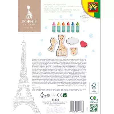 Sophie la girafe - Crayons de bain et formes amusantes