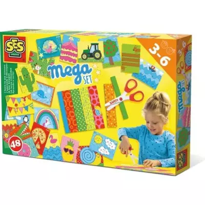 Découpe créative avec le méga kit SES - JEU DE PEINTURE