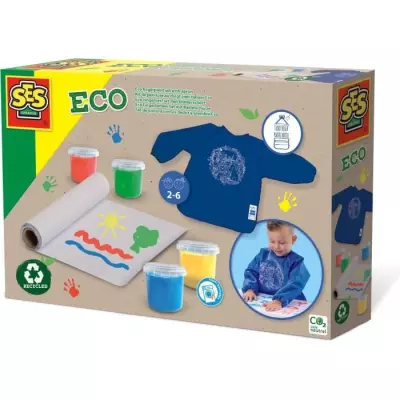 Kit de peinture au doigt SES CREATIVE Eco - Pour bébé - 100% recyclé