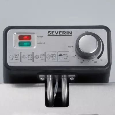 Friteuse Electrique SEVERIN FR2431 Inox 3L - Thermostat Réglable