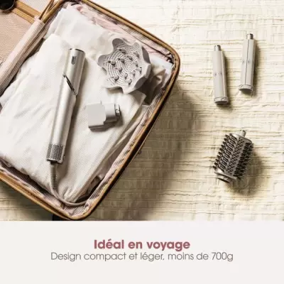 Sèche-cheveux & Styler 2 en 1 SHARK FLEXSTYLE - 5 accessoires - Champagne