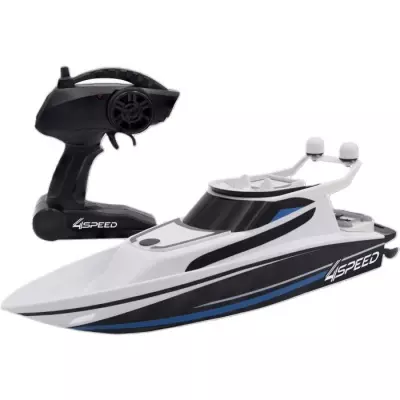 Bateau Télécommandé SILVERLIT 4SPEED - Vitesse 8 km/h - Blanc et Noir