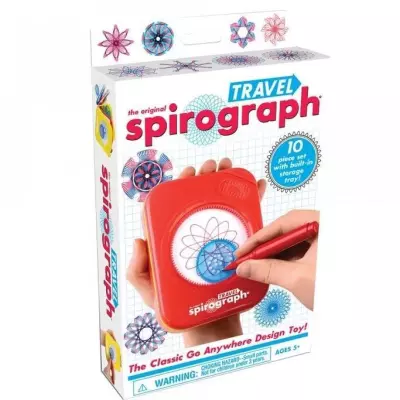 Jeu de dessin Spirograph - SILVERLIT - Enfant 8 ans - Rouge, bleu et blanc