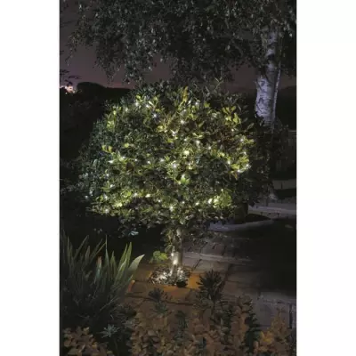 Guirlande solaire d'extérieur SMARDTV - Luciole 100 Leds blanc froid - 11.9m