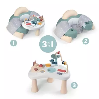 Siège bébé Little Smoby Cosy Seat - Vert - Avec tablette d'éveil