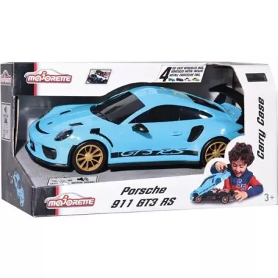 Valisette Porsche MAJORETTE avec 4 véhicules - Pour enfants de 3 ans et +
