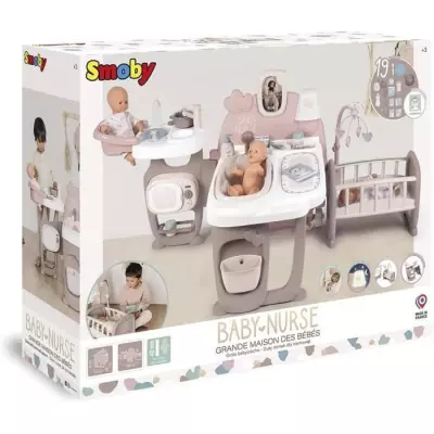 Smoby Baby Nurse Grande Maison des Bébés - Fabriqué en France
