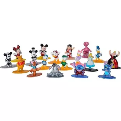 Figurine Disney - Set de 18 pièces - Métal - 4cm