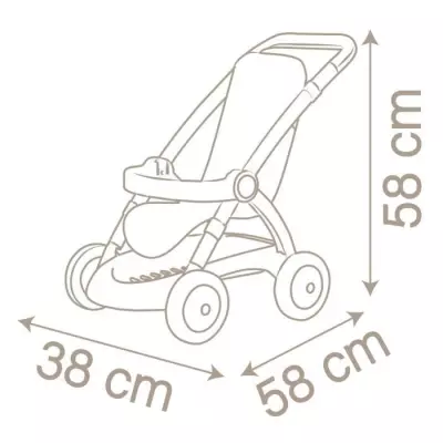 Poussette Baby Nurse pour poupon jusqu'à 42cm - SMOBY