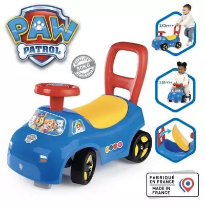 Porteur auto enfant 2 en 1 Pat' Patrouille - Fabrication française