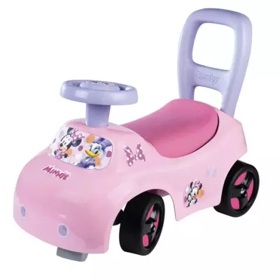 Porteur auto enfant 2 en 1 Minnie - Pratique pour les balades dès 10 mois!