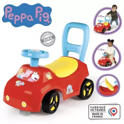 Porteur auto enfant 2 en 1 Peppa Pig - Fabrication française
