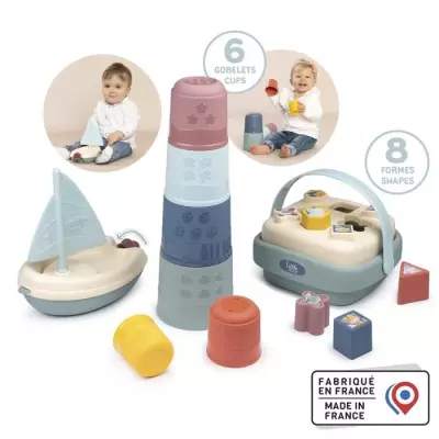 Coffret éveil et bain Smoby - 3 jeux d'éveil - Fabrication française