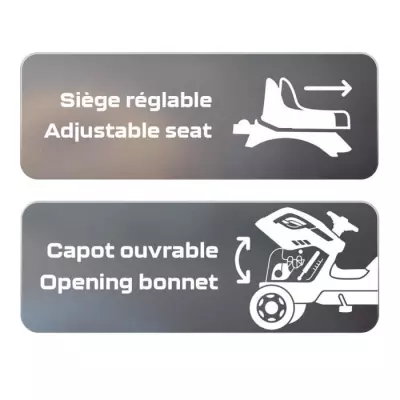 Tracteur à pédales Farmer XL + Remorque - Bleu - SMOBY - Siège ajustable