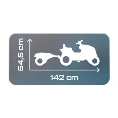 Tracteur à pédales Smoby Farmer XL + Remorque - Vert | Spacieux et robuste