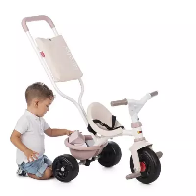 Tricycle évolutif enfant Be Fun Confort - Rose - Pratique et confortable