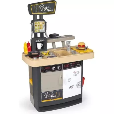 Jouet d'Imitation Food Corner Restaurant - 29 Accessoires - Smoby