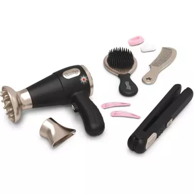 Ensemble de Coiffure Enfant Smoby - Lisseur et Sèche-Cheveux Factices