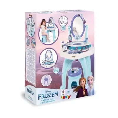 Coiffeuse 2 en 1 Frozen - Reine des Neiges - dès 3 ans - Made in France