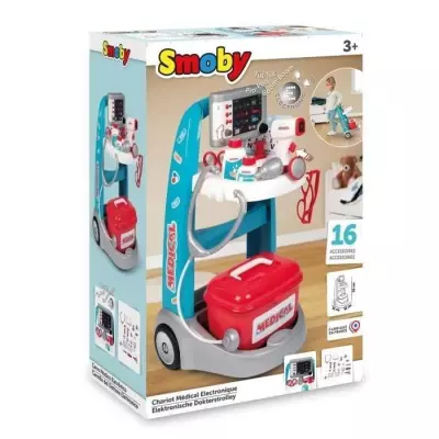 Chariot médical électronique Smoby pour les petits dès 3 ans