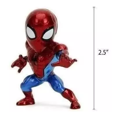 Figurines Spiderman en métal - Set 4 pièces - 6cm - À partir de 8 ans
