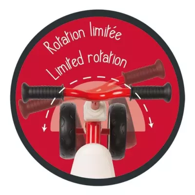 Porteur Métal Rookie - Rouge - SMOBY - Pour Enfant dès 12 mois