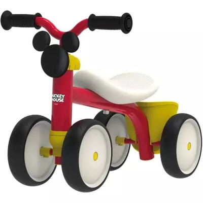 Porteur 1er âge Mickey en métal - Rookie - Rouge