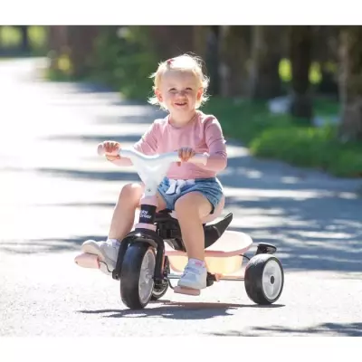 Tricycle évolutif Smoby Baby Driver Plus Rose - Fun et pratique