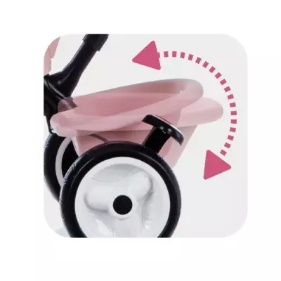 Tricycle évolutif Smoby Baby Driver Plus Rose - Fun et pratique