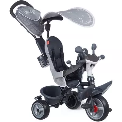 Tricycle enfant évolutif Baby Driver Plus - Gris - Structure métal