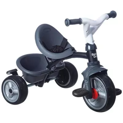 Tricycle enfant évolutif Baby Driver Plus - Gris - Structure métal