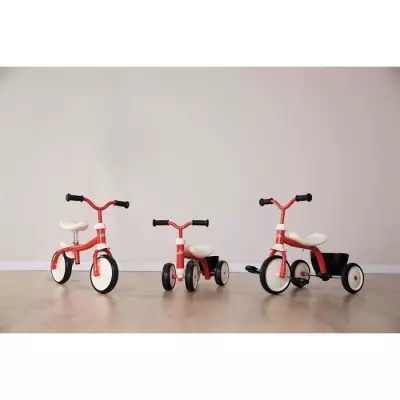 Tricycle Smoby Rookie - Cadre et guidon métal - Confortable et robuste