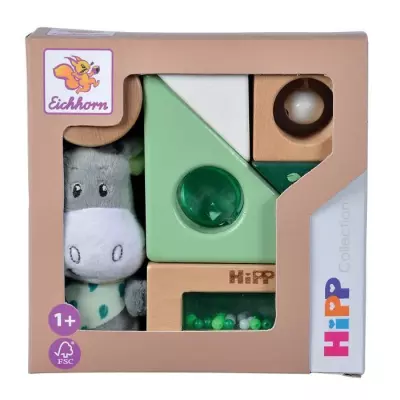 Jeu d'éveil sonore en bois Eichhorn EH Baby Hipp - Vert - Mixte - Véhicule pour circuit miniature