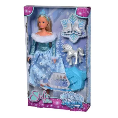 Poupée Steffi Love SILVERTORN - Patinage sur glace et robe à flocons de neige