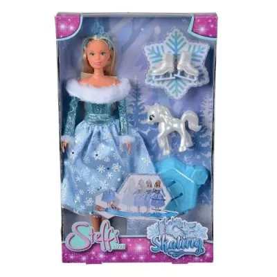 Poupée Steffi Love SILVERTORN - Patinage sur glace et robe à flocons de neige