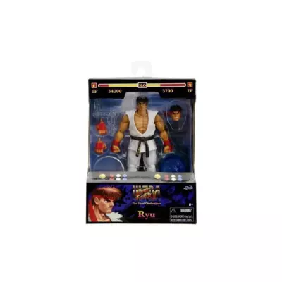 Figurine Ryu Street Fighters Jada 15cm: Articulée et réaliste!