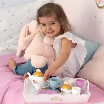 Desserte XL Disney Princess - Smoby - Rose - 17 accessoires - Enfant