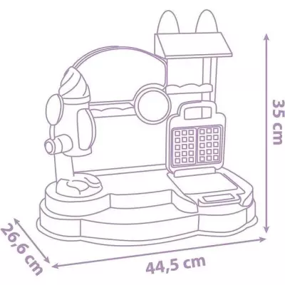 Gabby et la Maison Magique - Marchande de glaces Smoby - 20 Accessoires