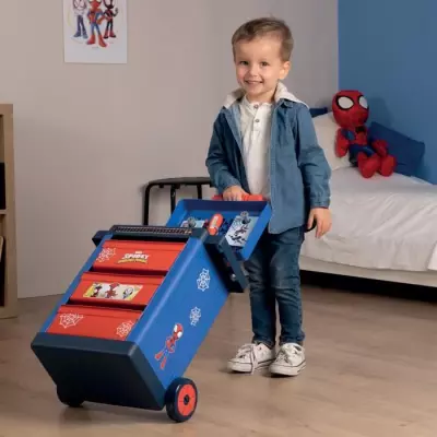 Smoby - Spidey - Chariot de Bricolage compact