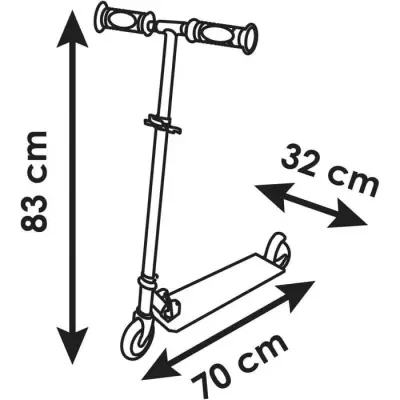 Trottinette 2 roues Pat' Patrouille - Pliable et silencieuse