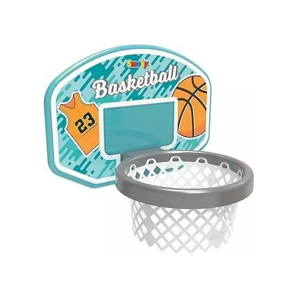 Smoby - Panier de Basket enfant - Accessoire de toboggan Smoby - 3 en 1 - Dés 3 ans