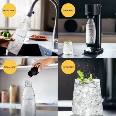 Machine à eau pétillante SodaStream GAIA - Pack complet 60L