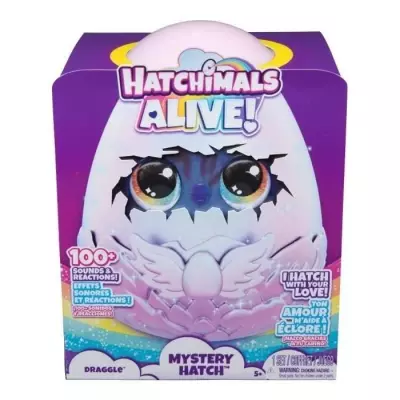 Découvrez les secrets de l'éclosion avec le SPIN MASTER DRAGGLE HATCHIMALS ALIVE