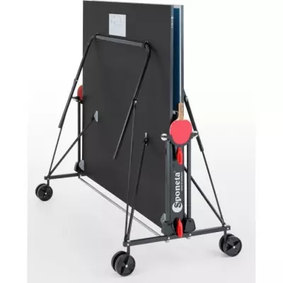 Table Ping Pong Compacte SPONETA - Bleu et noir