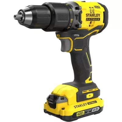 Perceuse visseuse à percussion Brushless 60 Nm - Lithium 18V - 2 Batteries 2Ah - STANLEY FATMAX V20